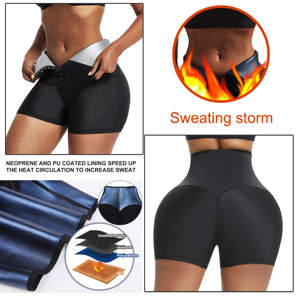 

Sweat Sauna High Waist Yoga Pant Body Shaper Fitness Weight Loss Slimming Pants Waist Trainer Shapewear Leggings Fitness Workout