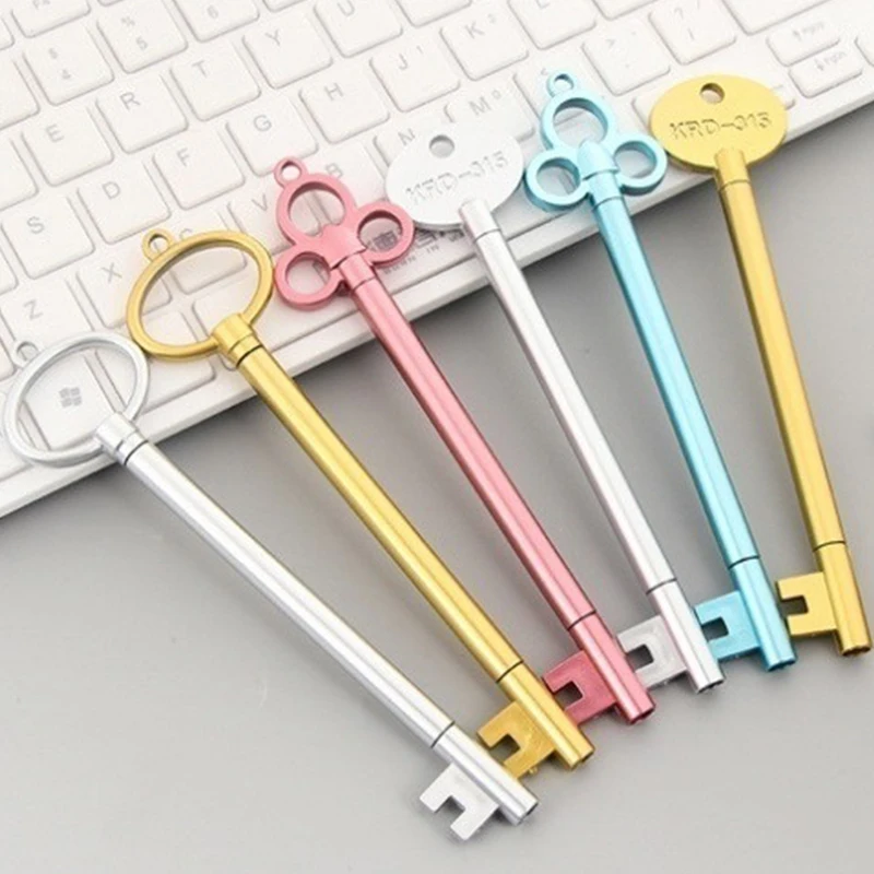 

6Pcs Keys Design Pen Stationery Pens Office School Supplies Stationary Gifts Cute Pens Stationery Office Accessories Wholesale