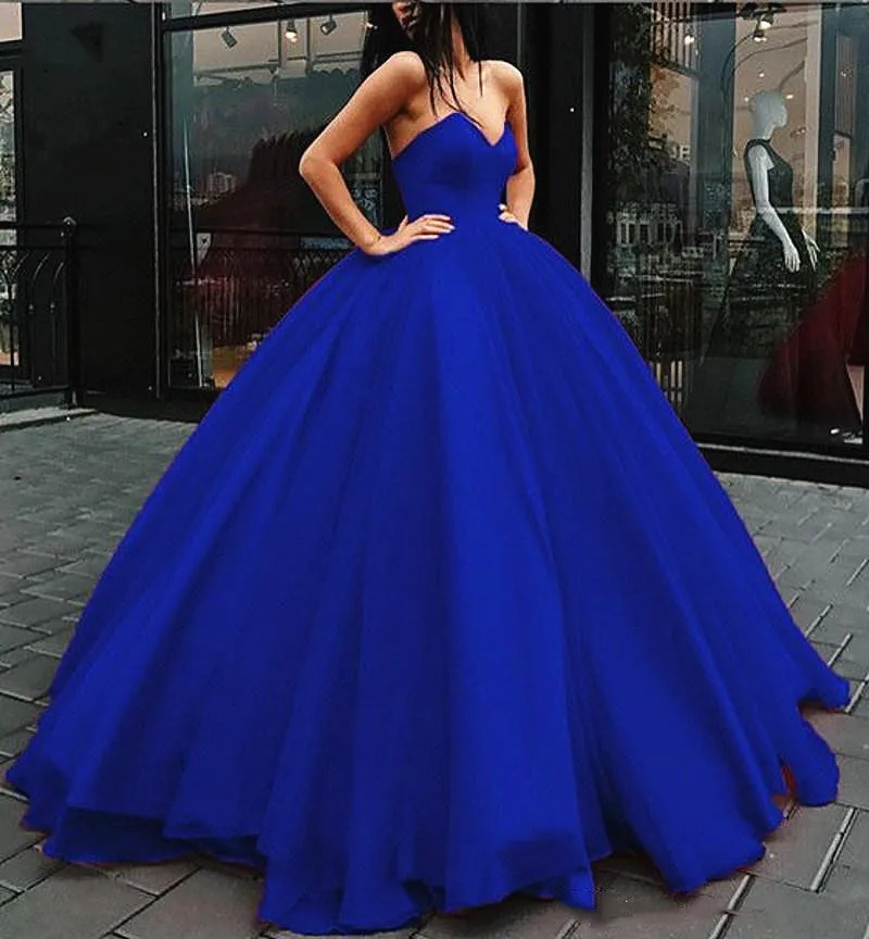 

Elegant A Line Evening Dress Sexy Sweetheart Strapless Sweep Train Women Formal Party Gowns Vestido De Noche