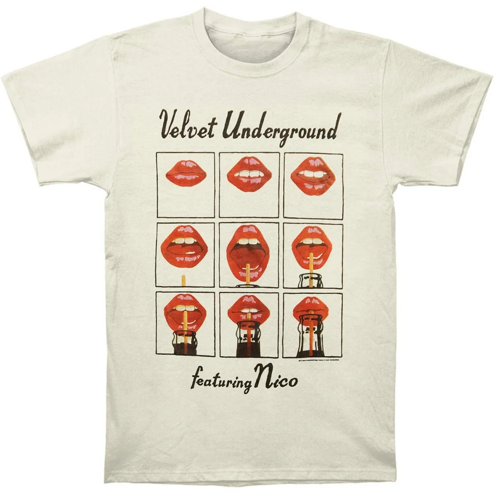 Velvet Underground для мужчин. .. Featuring Nico Slim Fit Футболка Винтажная мужская женская