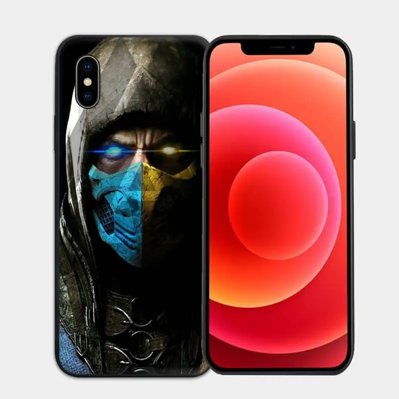 

Scorpion Sub Zero Mortal Kombat x Tempered Phone Case for iphone 6s 7 8 plus xr xs 11 12pro max mini case