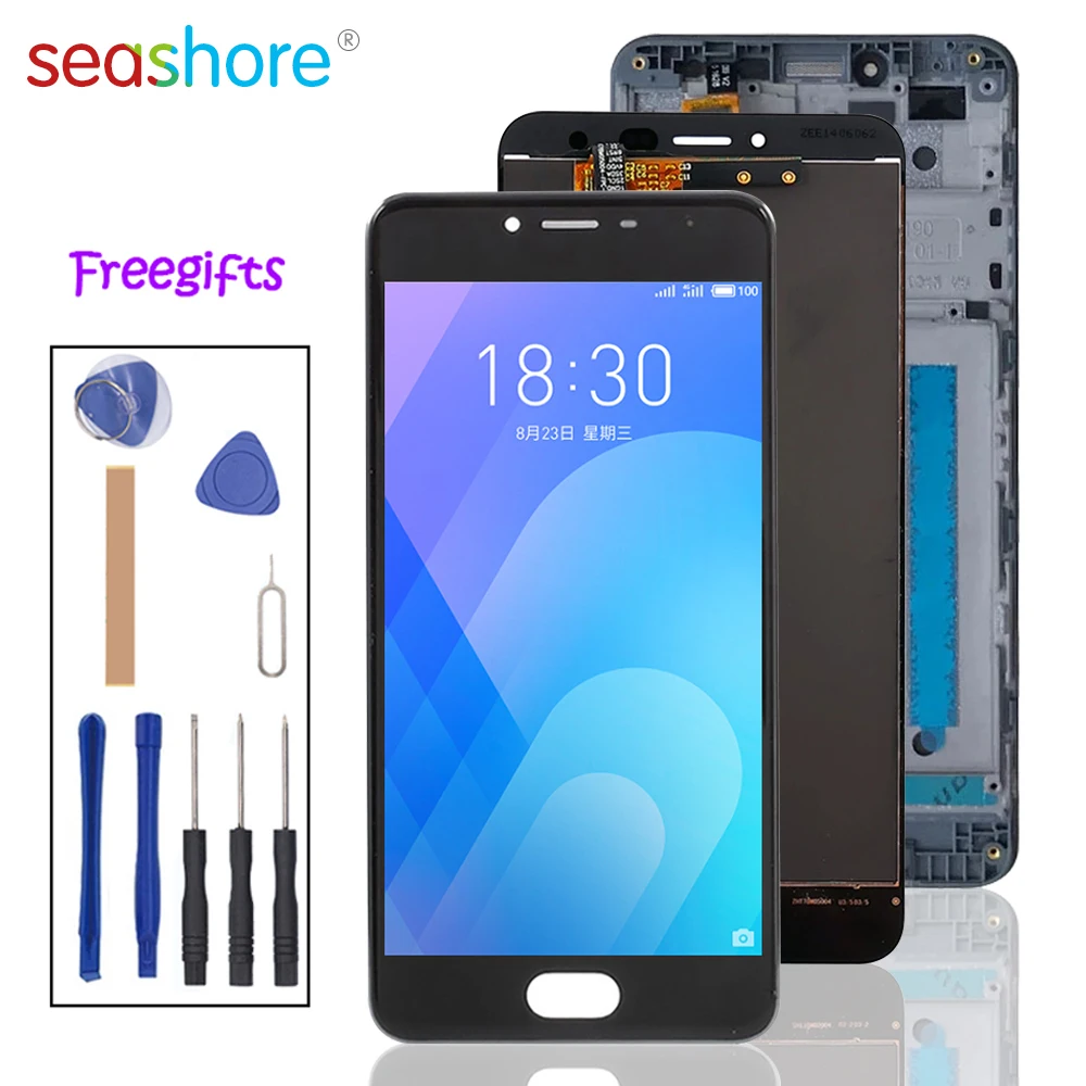 

5.0" Original Display For Meizu M3S Lcd Display Touch Screen Digitizer With Frame Y685H Y685C Y685Q Y685M Replacement Parts