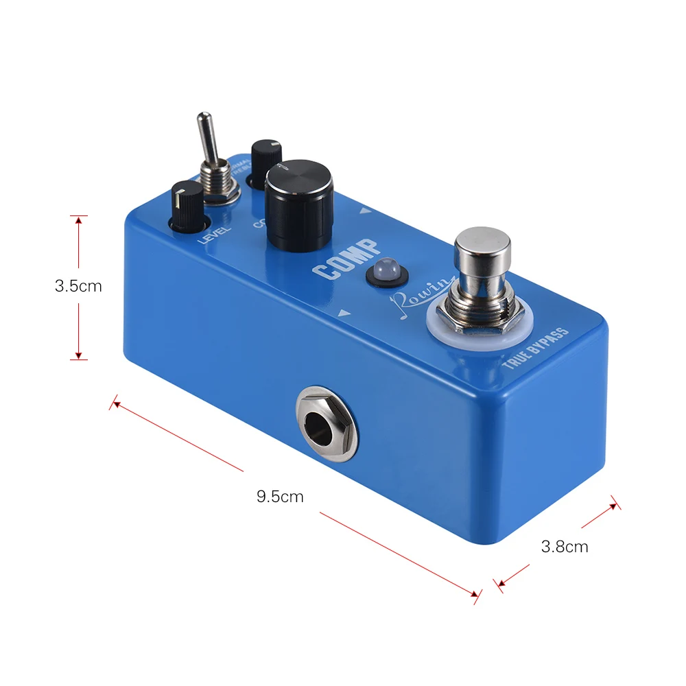 Rowin COMP Compressor Compress Guitar Effect Pedal Aluminum Alloy Shell True Bypass | Спорт и развлечения