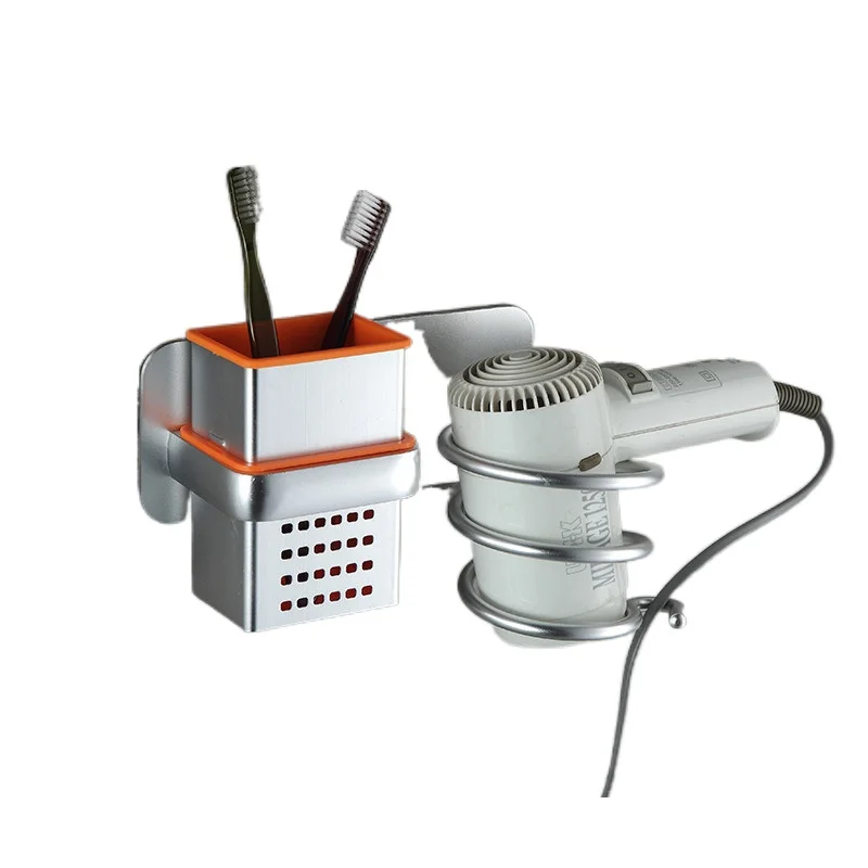 Держатель для фена органайзер воздуходувки клей настенный без гвоздей сверления