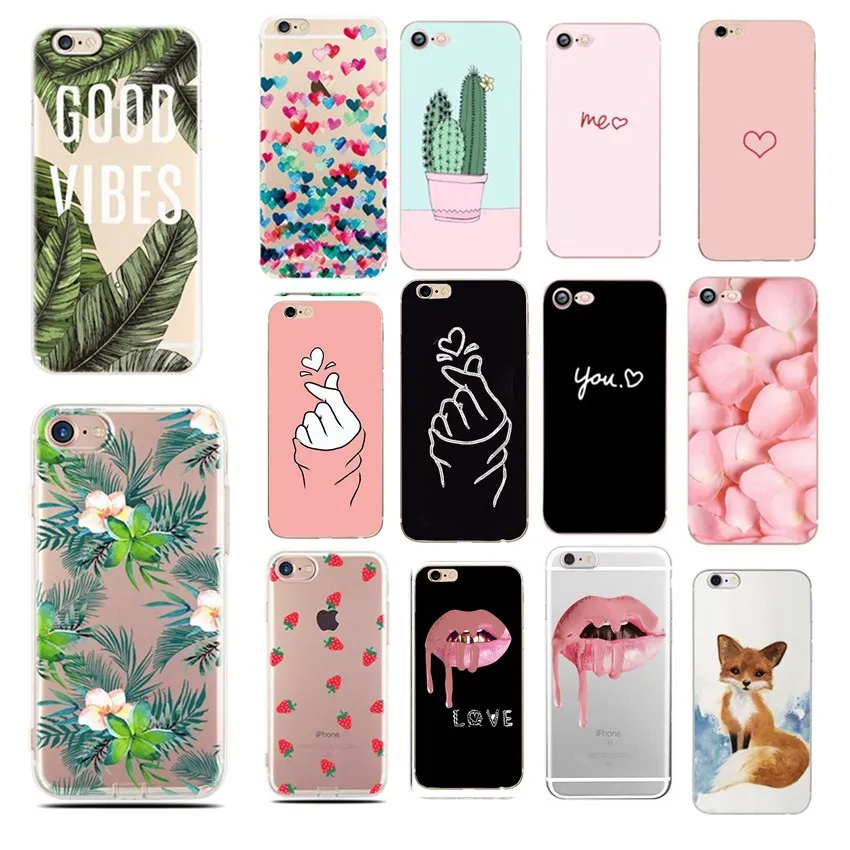 Чехлы для iphone 6, 6 S, 8 Plus, X, 5SE, 5, 5S, мягкие, с сердечками, для телефона, силиконовые, TPU, капа, Fundas для iphone 7, 7 Plus, Чехлы, аксессуары для телефонов