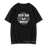 sick sad world t shirt rebel man tops black t shirt hip hop cute all seeing eye printed tee cotton tshirt rock