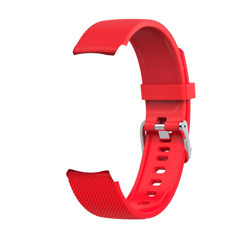 Red silicone LEMDIOE умные аксессуары для 22 мм Смарт-часы сменный ремешок L7 L9 DT зарядка из нержавеющей стали Силикагель кожаный ремешок - Цвет: Red silicone