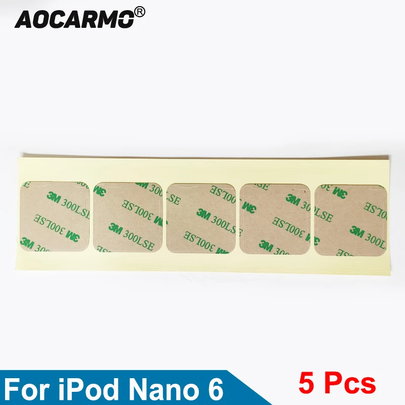 Aocarmo 5Pcs/Lot For iPod Nano 6 Gen 6th LCD Display Screen Sticker Adhesiv 300LSE Tape
