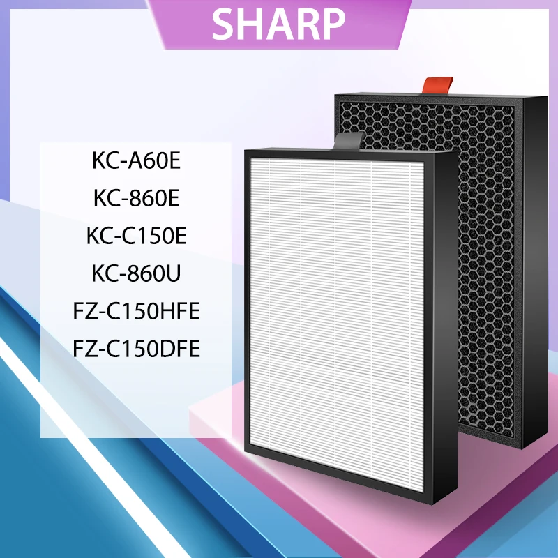 

Hepa Filter External Filter Sharp KC-A60E KC-860E KC-C150E Noise Filter Carbon Air Filter FZ-C150HFE FZ-C150DFE