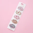 Модные корейские заколки для волос для маленьких девочек 5 шт.лот, милые заколки для девочек, мини-заколки для волос Bb, детские головные уборы, аксессуары для волос