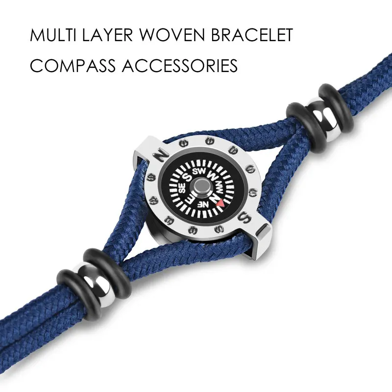 

Military Emergency Compass Bracelet Multifunction Field Survival Escape Rope Outdoor Tactical Wrist Strap Survival Tools