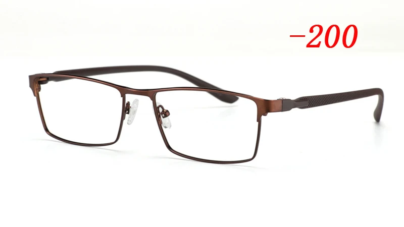 Sun Photochromic Myopia eyewear TR90 Alloy Frame Finished myopia glasses frame comfortable slip-resistant eyeglasses frame Men - Цвет оправы: Королевский синий