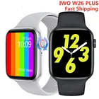 Смарт-часы IWO W26 Plus для мужчин и женщин, умные часы с Bluetooth, поворотной кнопкой, термометром, ЭКГ, тонометром, для Android и IOS