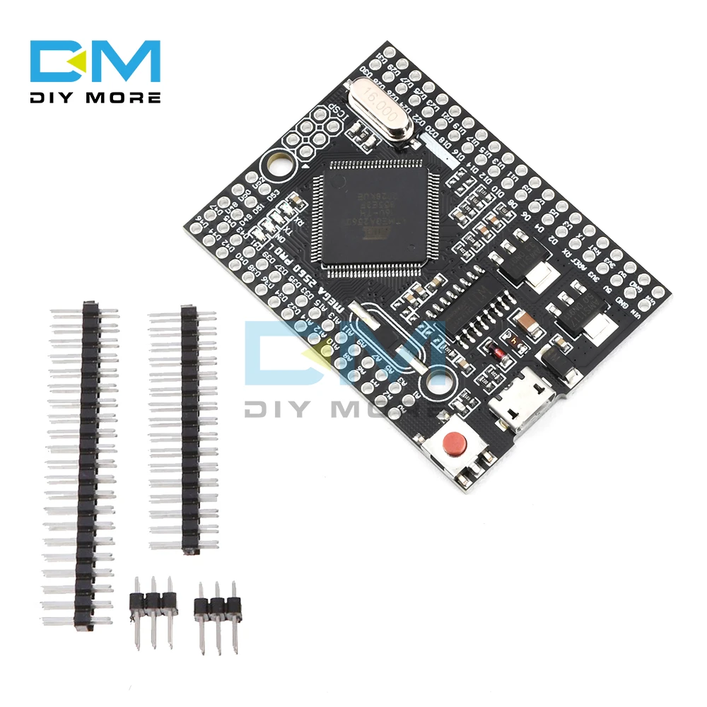 

MEGA 2560 PRO Embed CH340G/ATMEGA2560-16AU Chip With Male Pinheaders Compatible for Arduino Mega2560 Module