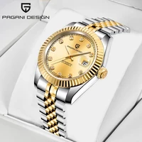 pagani design stainless steel mechanical watch luxury sapphire automatic watch top brand waterproof 100m men watch reloj hombre