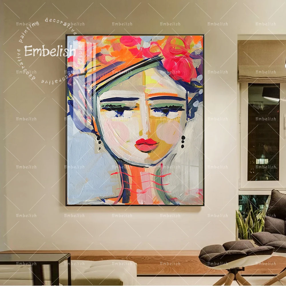

Embelish 1 Pieces Impressionist Abstract Woman Figure Modern Home Decor Pictures For Living Room Artworks Poster Canvas Painting