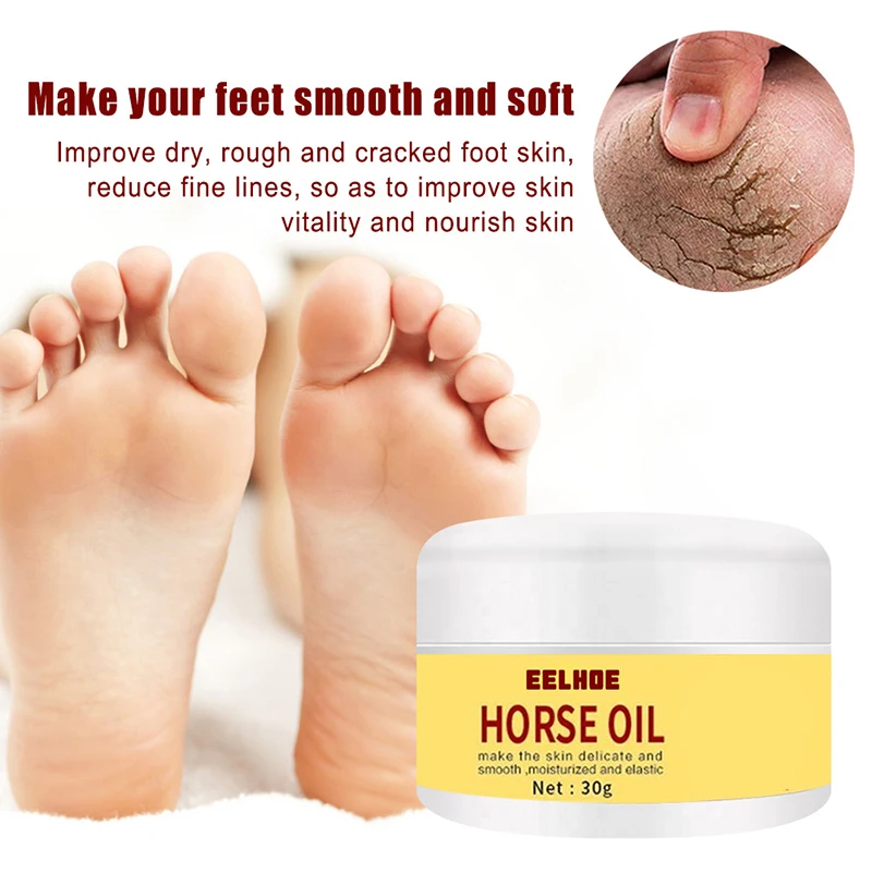 На основе конского жира крем для ног анти сухой против трещин Smooth Repair увлажняющий