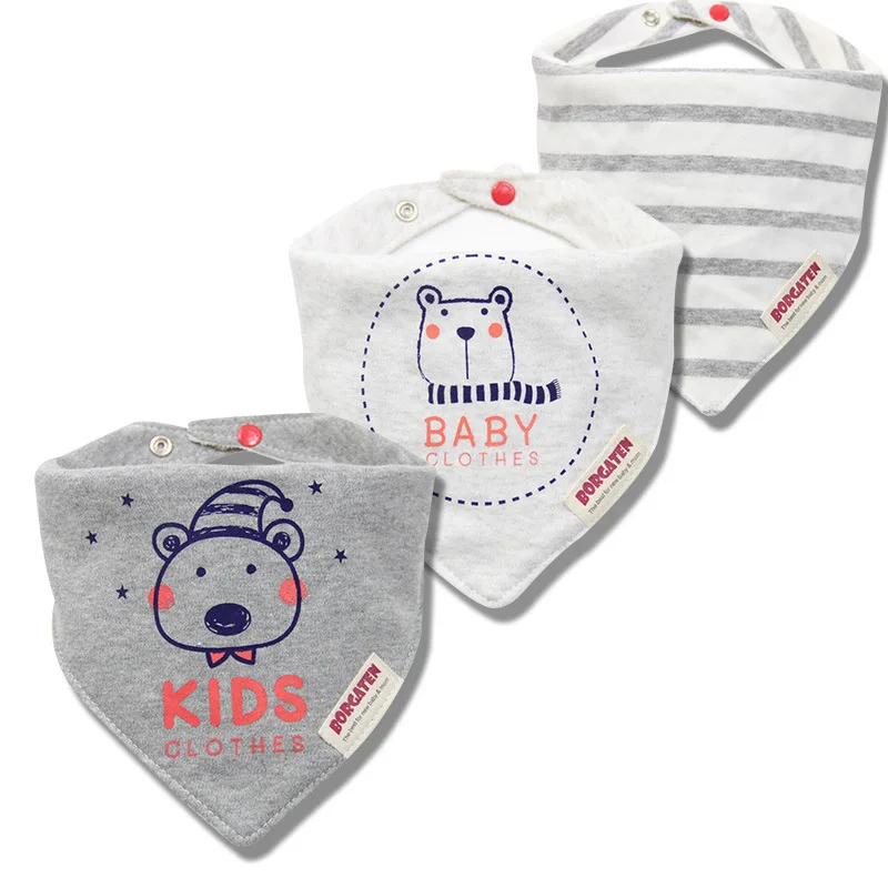 3 шт./лот 100% хлопок детские нагрудники бандана много Para Bebe слюнявчик для младенцев