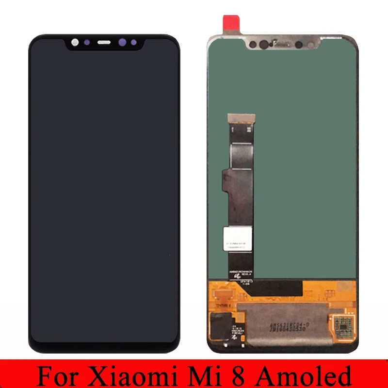 6 21 дюймов для Xiaomi mi 8 lcd Amoled дисплей кодирующий преобразователь сенсорного экрана