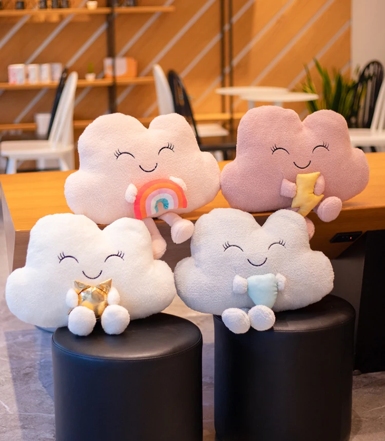 

25-45cm Kawaii Flaky Clouds Doll Plush Toy Pillow Cute Toys Stuffed DollS Baby Girls Gift Children Christmas Bedroom Decoration