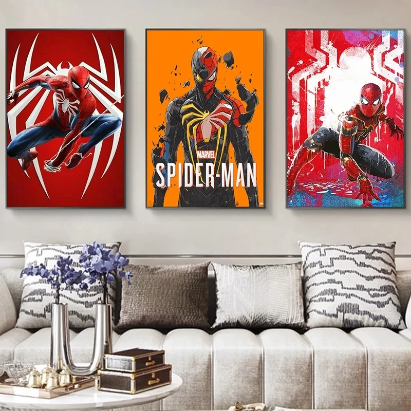 

Marvel Avengers Canvas Painting Superhero Spiderman Character Poster Prints Wall Art Pictures for Living Room Nordic Home Decor