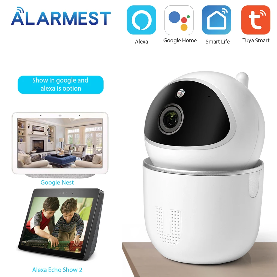 IP камера ALARMEST Tuya с поддержкой Wi Fi и автослежением 1080P|Камеры видеонаблюдения| |
