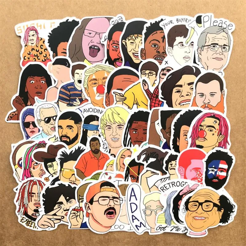 

10/30/50PCS Cartoon Graffiti Refrigerator Laptop Water Cup Skateboard Guitar Helmet Waterproof Decorative Stickers Wholesale