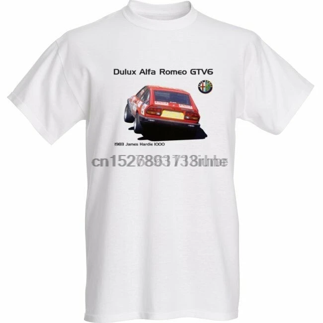 Футболка Bathurst 1983 Dulux Alfa Romeo GTV6 Group A Racing Car|Мужские футболки| |