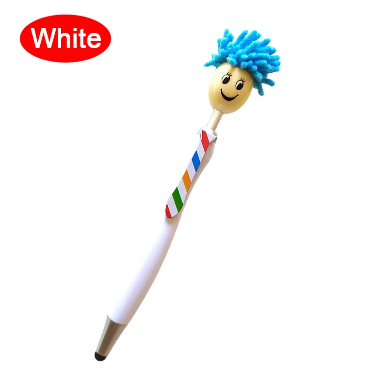 

Mop Topper Ballpoint Pens Screen Cleaner Stylus Pens 3-in-1 Stylus Pen Duster for Kids and Adults Stationery Touch Screen Phones