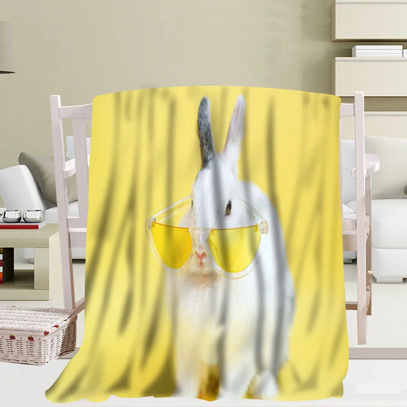 Miglior Personalizzato Pasqua Coperta Corallo Coperte Da Viaggio Divano Falafel Coperte Morbido Soffice Caldo 56x80 Pollici 50X60inch 40X50inch