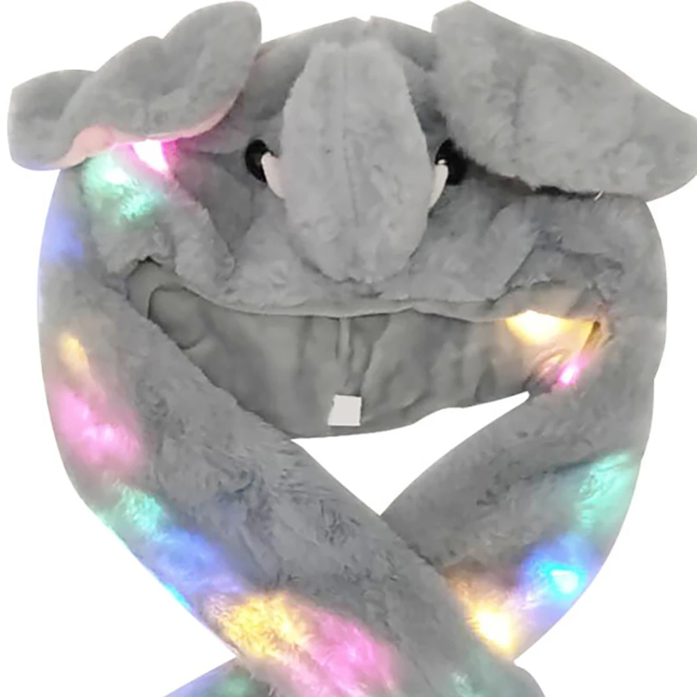 Новый милый коралловый флис Хэллоуин Рождество Пасхальный слон свет тела плюш