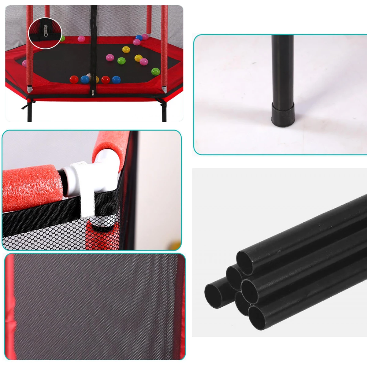 Детский домашний батут с защитной сеткой для прыжков детский занятий фитнесом на