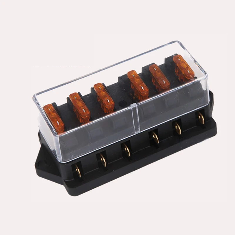 12V 24V 32V 48V Пластик крышка Держатель плавкого предохранителя M5 серьги-гвоздики с