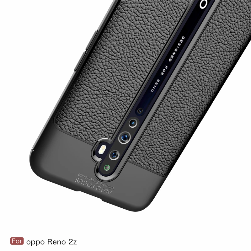 Чехол Wolfrule для Oppo Reno 2Z модный силиконовый Прочный Гибридный чехол в стиле личи Reno2