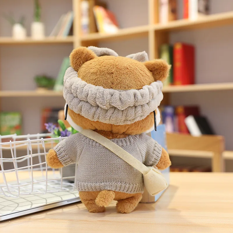 Милые плюшевые игрушки животные корги Милая нарядная собака для девочек детские