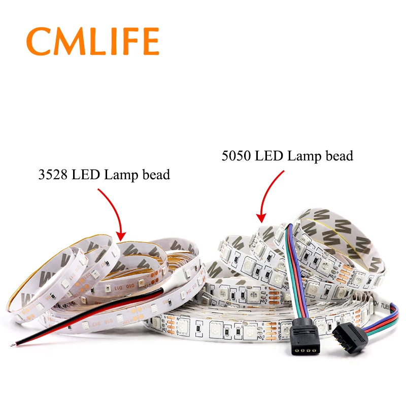 Водонепроницаемая светодиодная ленсветильник RGB 5 м 300 светодиодов 3528 5050 12 В