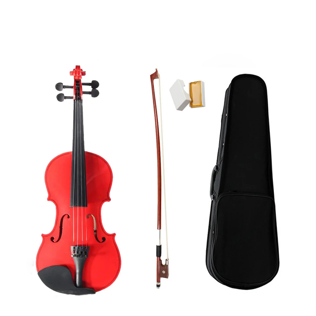 Акустическая скрипка 4/4 полный размер Stradi стиль для ученики новички W/лук +