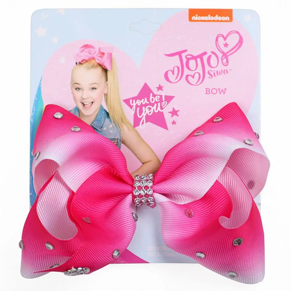 1 шт. большой бантик 8 &quotбант с зажимами Радуга Джамбо банты для волос Детские