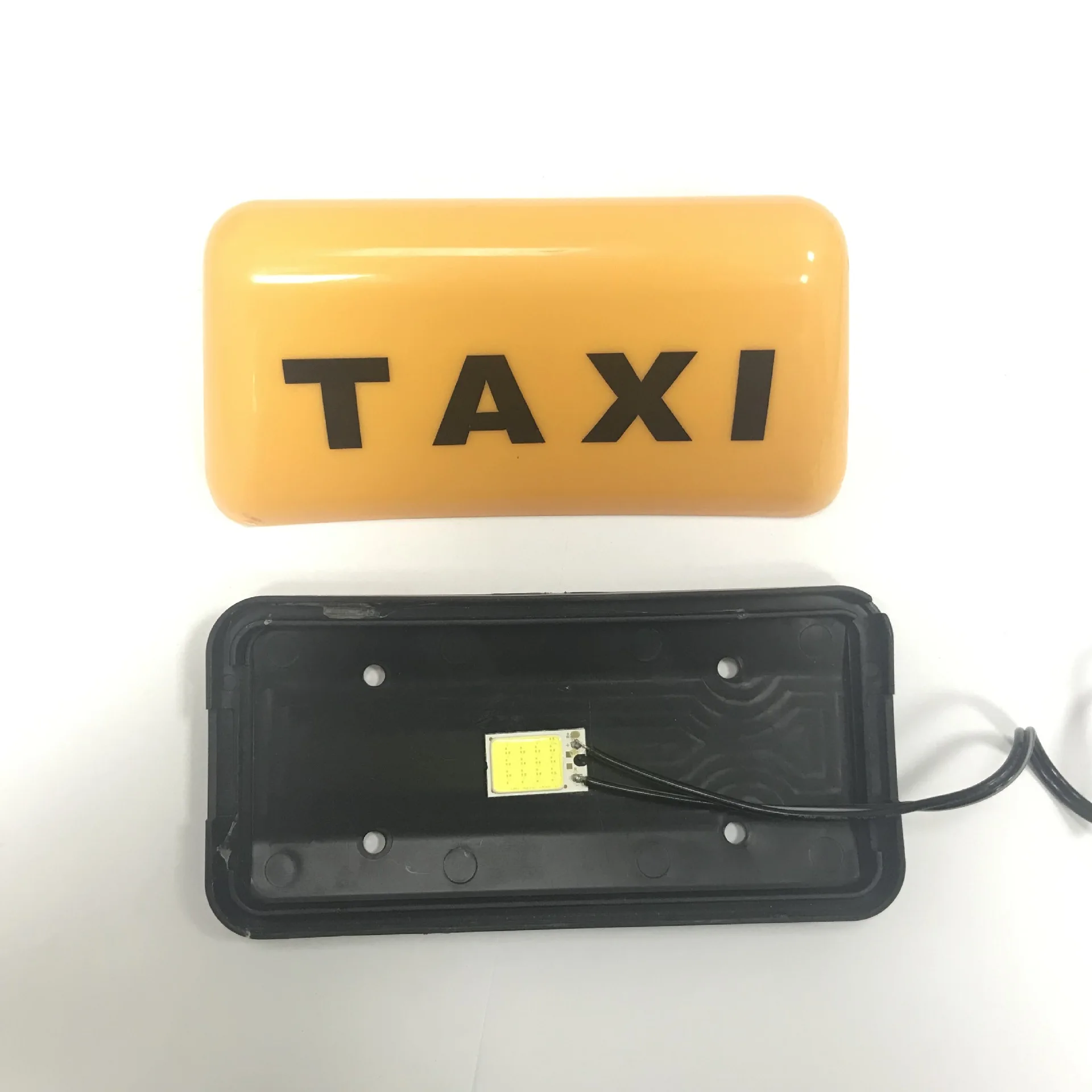 12V COB Light Universal Yellow Base Car Sign Lamp High Quality New Fashion Taxi Sign Cab Roof Top Topper Adhesive Car Sign Lamp