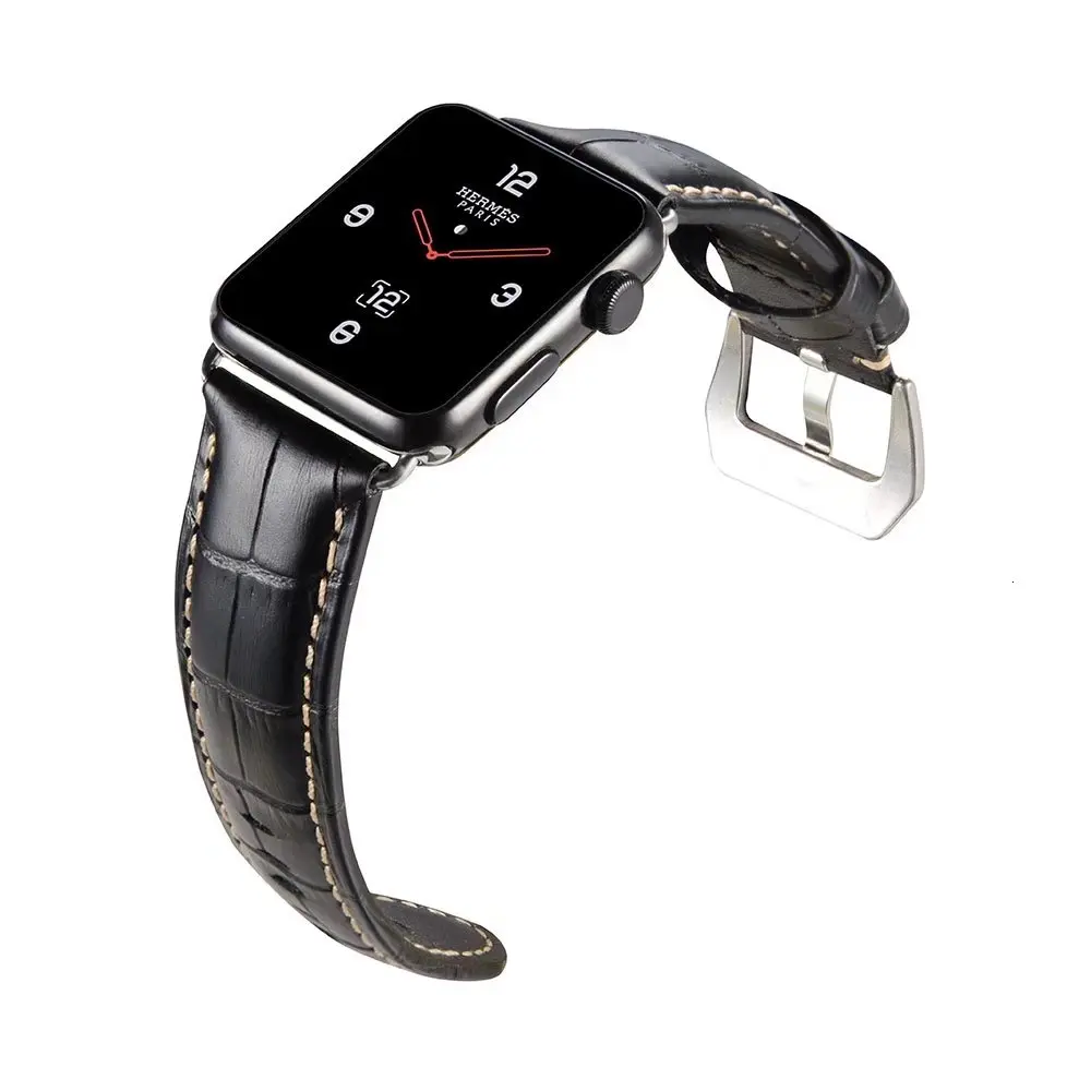 Ремешок iWatch в ретро стиле из натуральной кожи, сменный ремешок для Apple Watch, 44 мм, 42 мм, серия 3, 2, 1, спортивный ремешок iwatch 38 мм