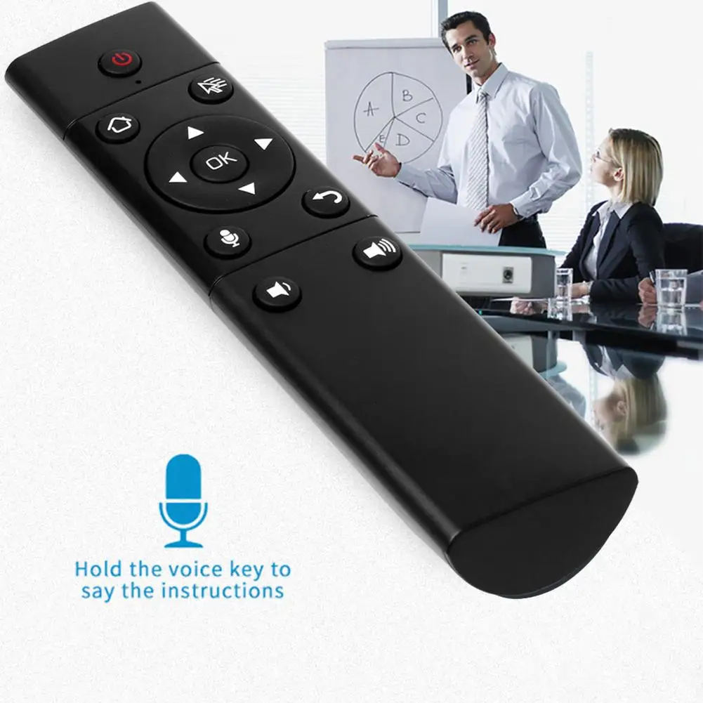 2 4G Беспроводная воздушная мышь Голосовое управление клавиатура Дистанционное с