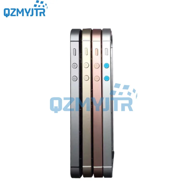 4," для iphone 5s крышка батареи задняя крышка Корпус задняя дверь Чехол средняя рамка Шасси с боковой сборка кнопок для iphone SE 5SE