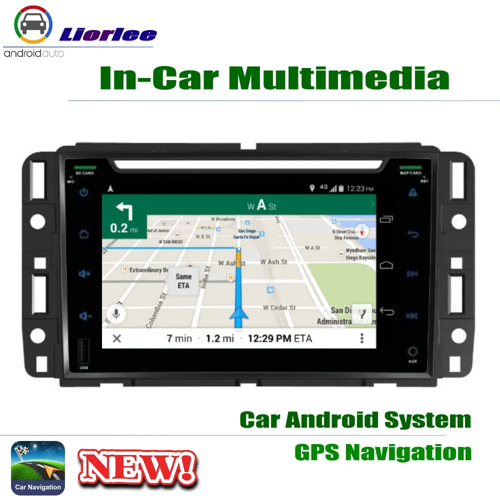 Автомобильная Android система 8 Core A53 процессор IPS ЖК-экран для Chevrolet Suburban 2007 ~ 2012 Радио