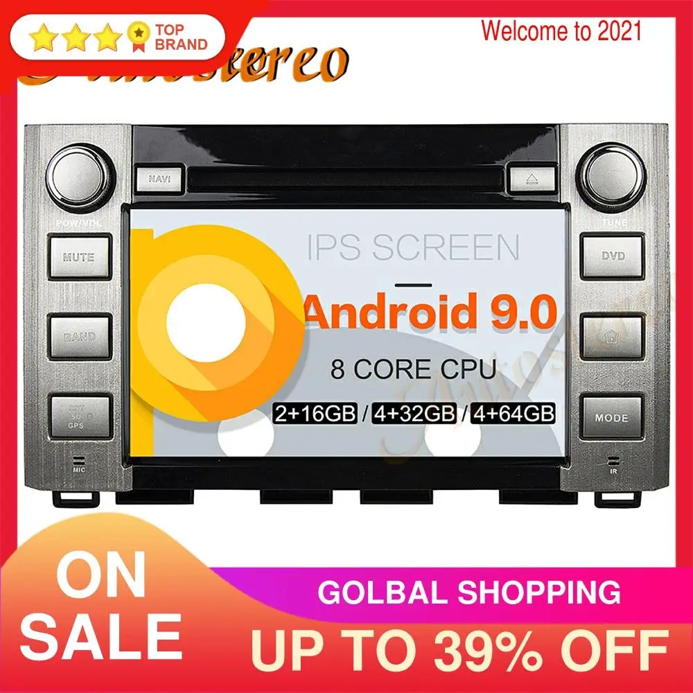 Android 9 4 + 64 ГБ Автомобильный DVD плеер мультимедийный GPS навигация для Toyota Tundra 2014 2015 2019 автомобильное радио