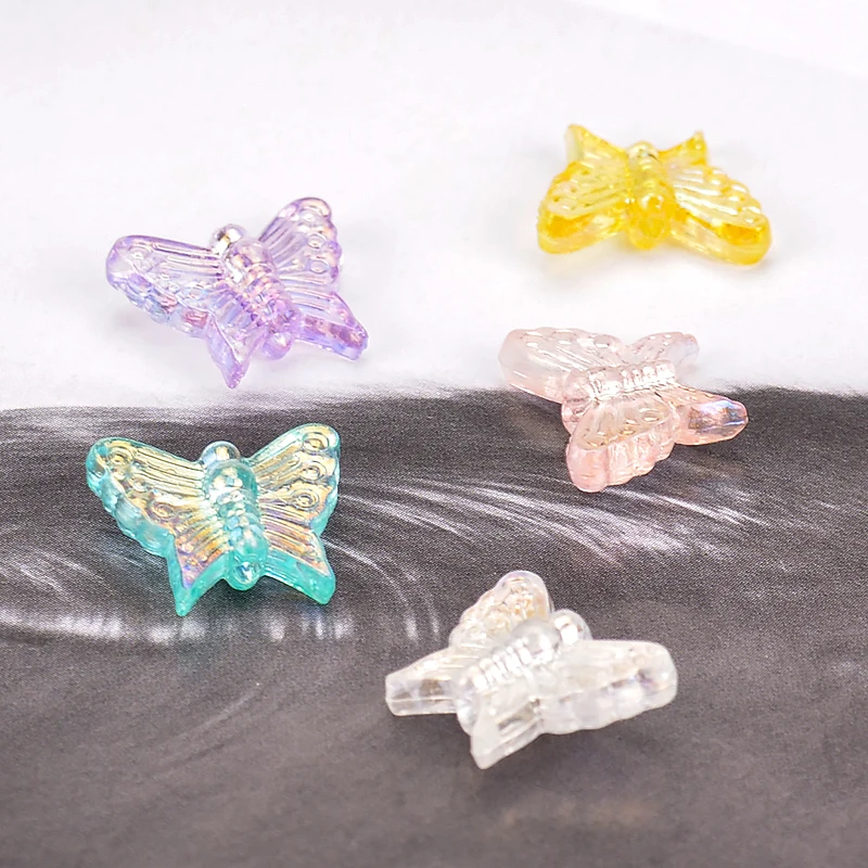 30 шт. акриловые бусины в форме бабочки 14 мм|Бусины для одежды| |