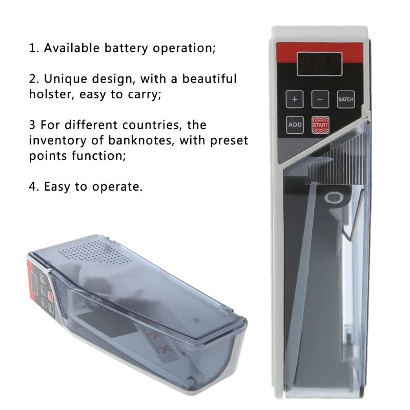 

Mini Portable Bill Cash Money Currency Counter Handy Machine Financial Equipment H052