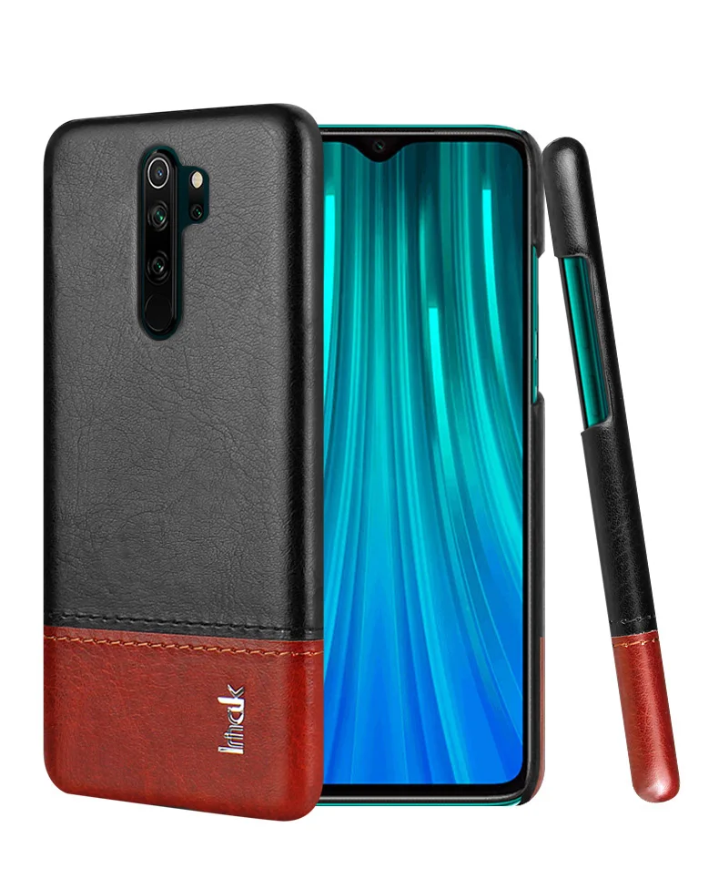 Blackish brown Redmi Note 8 Pro Note8 Роскошная задняя крышка IMAK лаконичный кожаный чехол для Funda Xiaomi Redmi Note 8 Pro Чехол Redmi Note 8 чехол - Цвет: Blackish brown