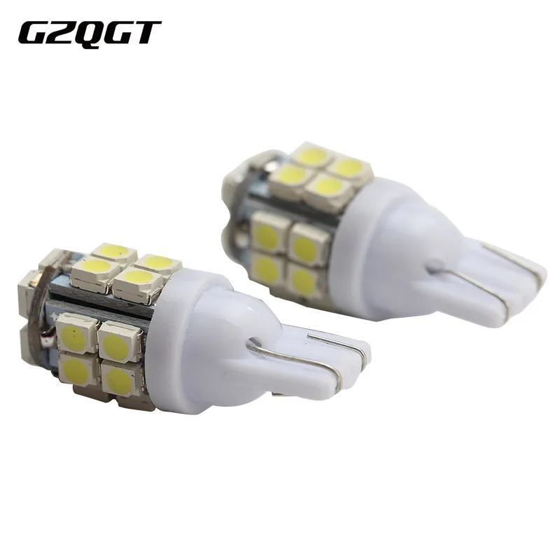 24 v 100 шт T10 1210 20 SMD 3528 Светодиодный W5W 501 168 сигнальный фонарь открытой двери для