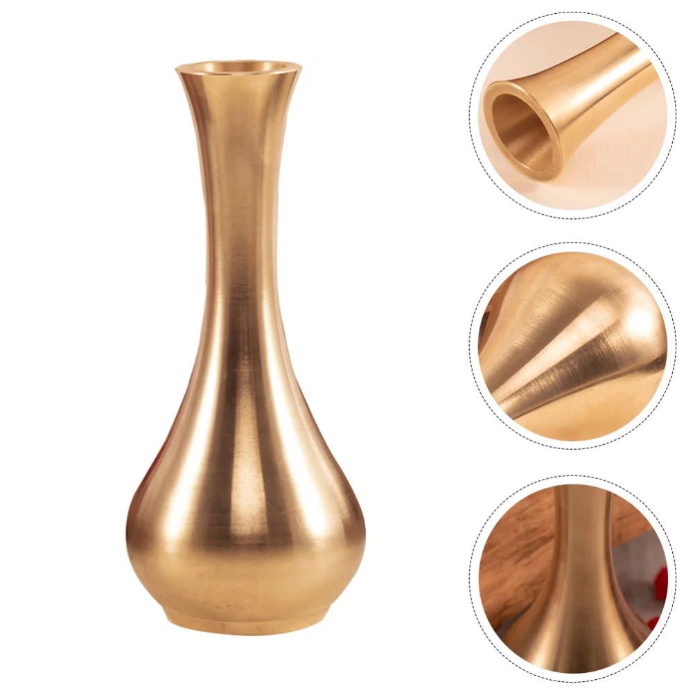 1 шт. медная декоративная мини-ваза для цветов | Дом и сад
