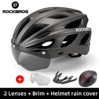 rockbros bicycle helmet cycling eps ultralight outdoor mtb adjustable men women bike split integrally molded helmet accessory